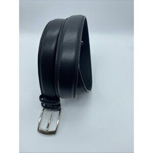 Unbranded Black Genuine Leather Dress Belt Men's Size 42 M-MW3071